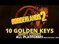 10 Golden Keys Shift Code Borderlands 2 - Keys for Every Platform - Expires December 7, 2020