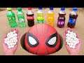 Coca Cola, Different Fanta, Pepsi,Sprite andMentos in Big Underground Superhero spiderman