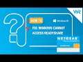 FIX: Windows cannot access Readyshare