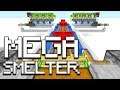 Mega Furnace Smelter with auto-fuel for Minecraft 1.14+