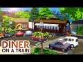 TRAIN CAR DINER // Sims 4 Speed Build
