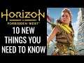 Horizon Forbidden West - 10 NEW Things You Need To Know