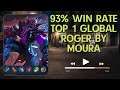 ROGER 93% Win Rate Build! - Top 1 Global Roger by Moura - Mobile Legends: Bang Bang regular match