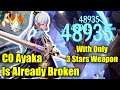 C0 Ayaka With 3 Star Weapon is Already BROKEN !! -  Harbinger of Dawn Showcase