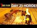 WILL THE COPS CRASH OUR HORDE? 7 Days to Die Day 21 p3 Alpha 19 Gameplay