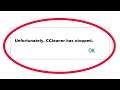 How To Fix Unfortunately CCleaner Has Stopped Error in Android & Ios Mobile Phone