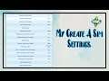 My Create A Sim Settings | The Sims 3 | Simplicity