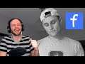 SSundee smacks himself with a book to advertise his Facebook 🤣