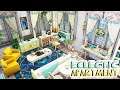 ECLECTIC APARTMENT 🤍💙 | The Sims 4: Apartment Renovation Speed Build
