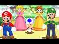 Mario Party 9 Step It Up - Mario vs. Luigi vs. Peach vs. Daisy (Master CPU)