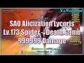 SAO Alicization Lycoris (PS4) #6 - Lv.173 Spider Death Game - 999999 Damage - Duel Wielding