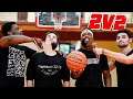 Losers Shave Beards! Intense 2v2 Basketball Game!