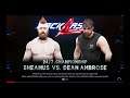 WWE 2K19 Dean Ambrose VS Sheamus 1 VS 1 Steel Cage Match WWE 24/7 Title