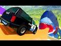 Downhill Off-Road Vehicle In Shark Mouth - Beamng Drive Game