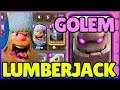 Golem Lumberjack Lightning Deck For Ladder Arena 8+ | Clash Royale