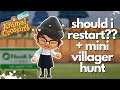 mini villager hunt + restarting??? (ACNH Let's Play #19)