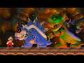 What happens if Mario is fighting against SM64 Bowser & Dark Bowser in New Super Mario Bros. Wii?
