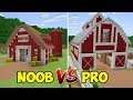 Minecraft - Noob vs Pro: Quem constrói a melhor Fazenda
