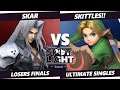 Spotlight: Iowa Losers Finals - Skar (Sephiroth) Vs SKITTLES!! (Young Link) SSBU Ultimate Tournament