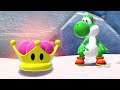 What happens when Yoshi uses Peach's Super Crown in Bowser's Fury?