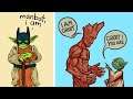 30+ Hilariously Funny GROOT Comics To Make You Laugh | Marvel | Comic Tales