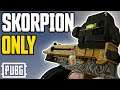 Can you win a game WITH ONLY a Skorpion? // PUBG Console (Xbox One & PS4)