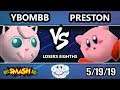 GOML 2019 SSB64 - Preston (Kirby) Vs. YBOMBB (Jigglypuff) Smash 64 Tournament Losers Eighths