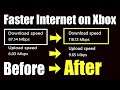 How to get FASTER INTERNET on Xbox One! (Make Downloads 100% Faster!)