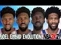 Joel Embiid Ratings and Face Evolution (NBA 2K15 - NBA 2K21)