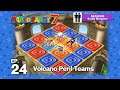 Mario Party 7 SS5 Buddy Minigame EP 24 - Volcano Peril Boo+Dry Bones VS Wario+Waluigi
