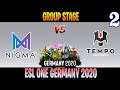 Miracle- ANGRY!! Nigma vs Tempo Game 2 | Bo3 | Group Stage ESL ONE Germany 2020 | DOTA 2 LIVE