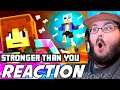 "STRONGER THAN YOU - Frisk Version" UNDERTALE Minecraft Music Video | 3A Display | REACTION!!!