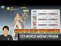 WORLD ARENA TEST NEW HERO SSR FRIGGA ⭐3 FULL BUILD - Goddess of Genesis