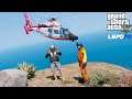 GTA 5 Social Distancing Gone Wrong! Coast Guard Helicopter Rescues Stranded Hiker (Coastal Callouts)