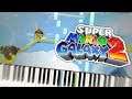 Super Mario Galaxy 2 - World 1 Map Theme Piano Tutorial Synthesia