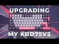 Upgrading My $600 Custom Keyboard! | KBD75V2 w/ Gateron Black Inks
