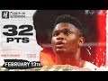Zion Williamson EPIC 32 Pts Full Highlights | Thunder vs Pelicans | February 13, 2020