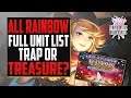 FULL Unit Pool - TRAP OR TREASURE? All Rainbow Banner - Final Fantasy Brave Exvius