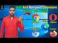 How To Add And Removed Extension In Any Browser | Google Chrome | Fire Fox, Edge, Opera And Chromium