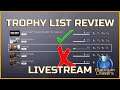 Reviewing YOUR Trophy Lists LIVESTREAM PART LII