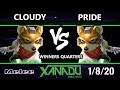 S@X 336 SSBM - Cloudy (Fox) Vs. Pride (Fox) Smash Melee Winners Quarters