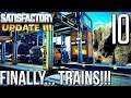 WE FINALLY UNLOCK TRAINS!! | Satisfactory Gameplay/Let's Play S3E10