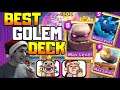 CLASH ROYALE - LOGMAS SPECIAL!! NEW GOLEM EDRAG CANNON CART DECK IS SO STRONG!! 5800 TROPHIES!!