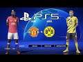 FIFA 21 PS5 DORTMUND - MANCHESTER UNITED | MOD Ultimate Difficulty Career Mode HDR Next Gen