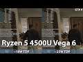 AMD Ryzen 5 4500U Vega 6 - 18W TDP vs 25W TDP Gaming