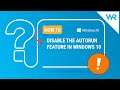 How to disable the AutoRun feature in Windows 10