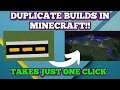 How to duplicate/copy paste things easily in minecraft!