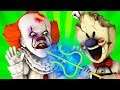 Ice Scream Man vs Pennywise 2: Battle Begins! (It Dancing Clown Mobile Horror Game 3D Animation)
