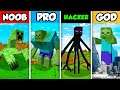 Minecraft NOOB vs. PRO vs. HACKER vs GOD: MUTANT GIANT MOB INVASION in Minecraft! (Animation)