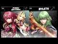 Super Smash Bros Ultimate Amiibo Fights  – Pyra & Mythra #40 Pyra vs Byleth